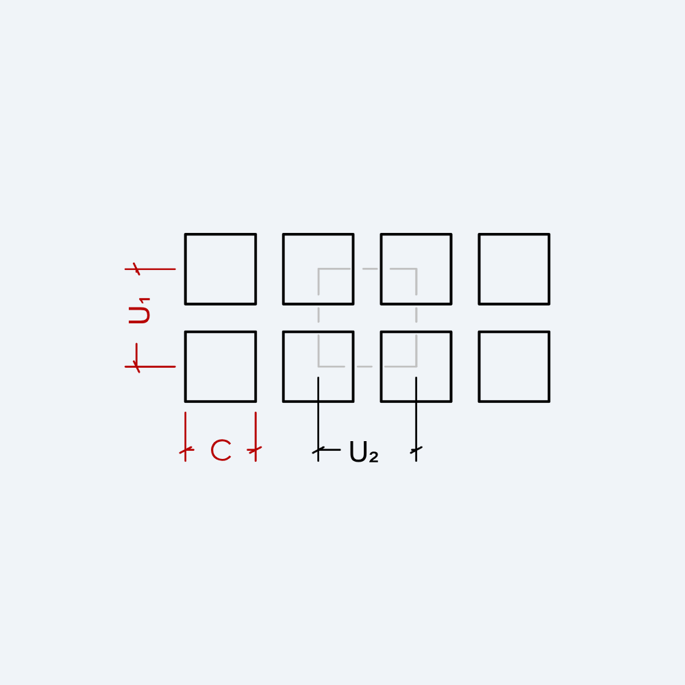 C-U perforation diagram