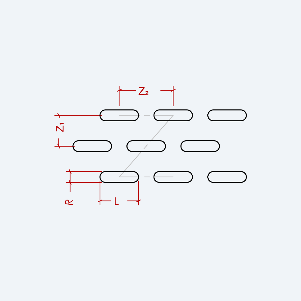 LR-Z×Z perforation diagram