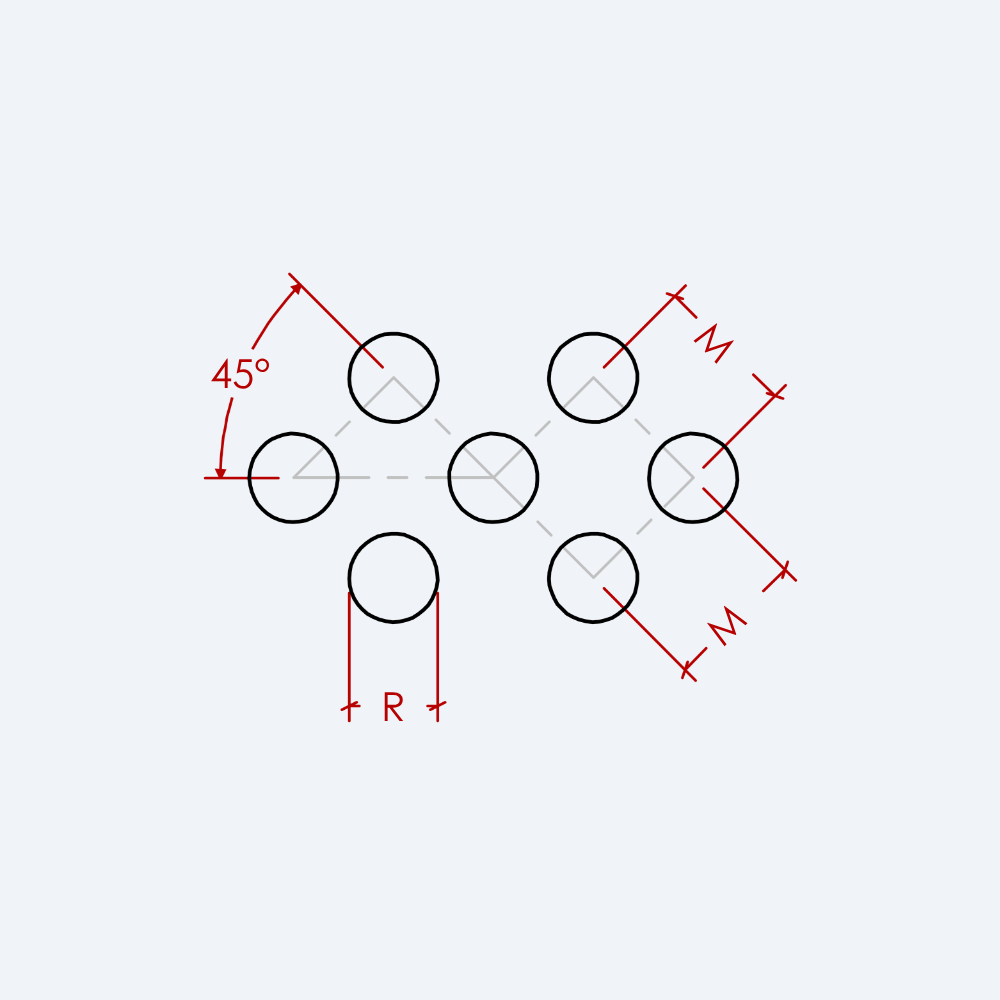 R-M perforation diagram